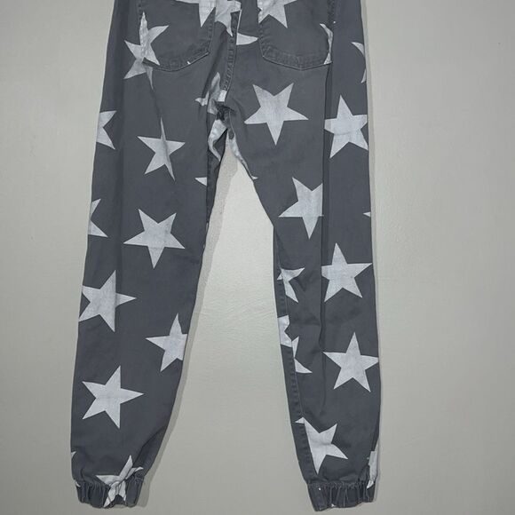 Heft size 32 men’s star pattern distressed joggers - Picture 7 of 8